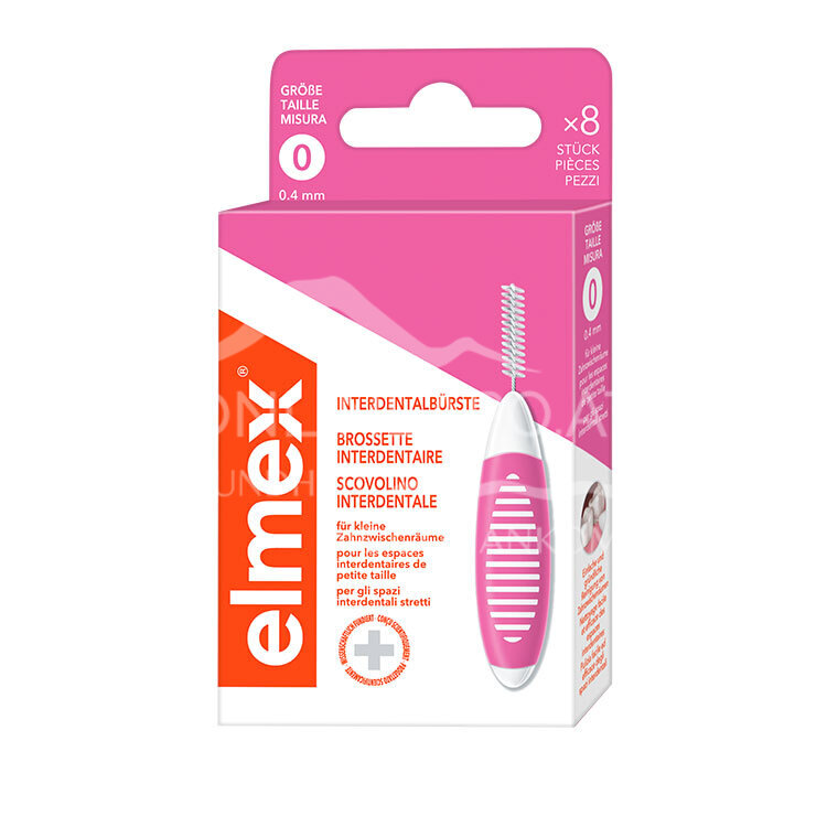 elmex® Interdentalbürsten Pink, Größe 0, 0,4 mm​