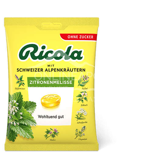 Ricola Zitronenmelisse Bonbons Zuckerfrei Beutel