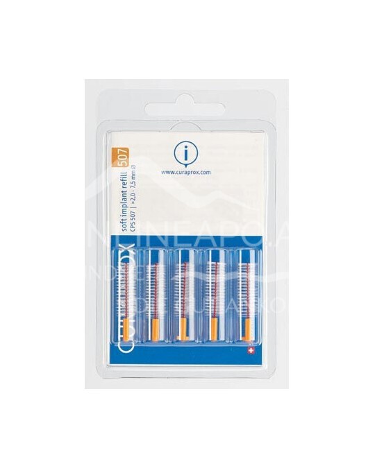 Curaprox Interdentalbürsten Refill Soft Implant CPS 507 Orange