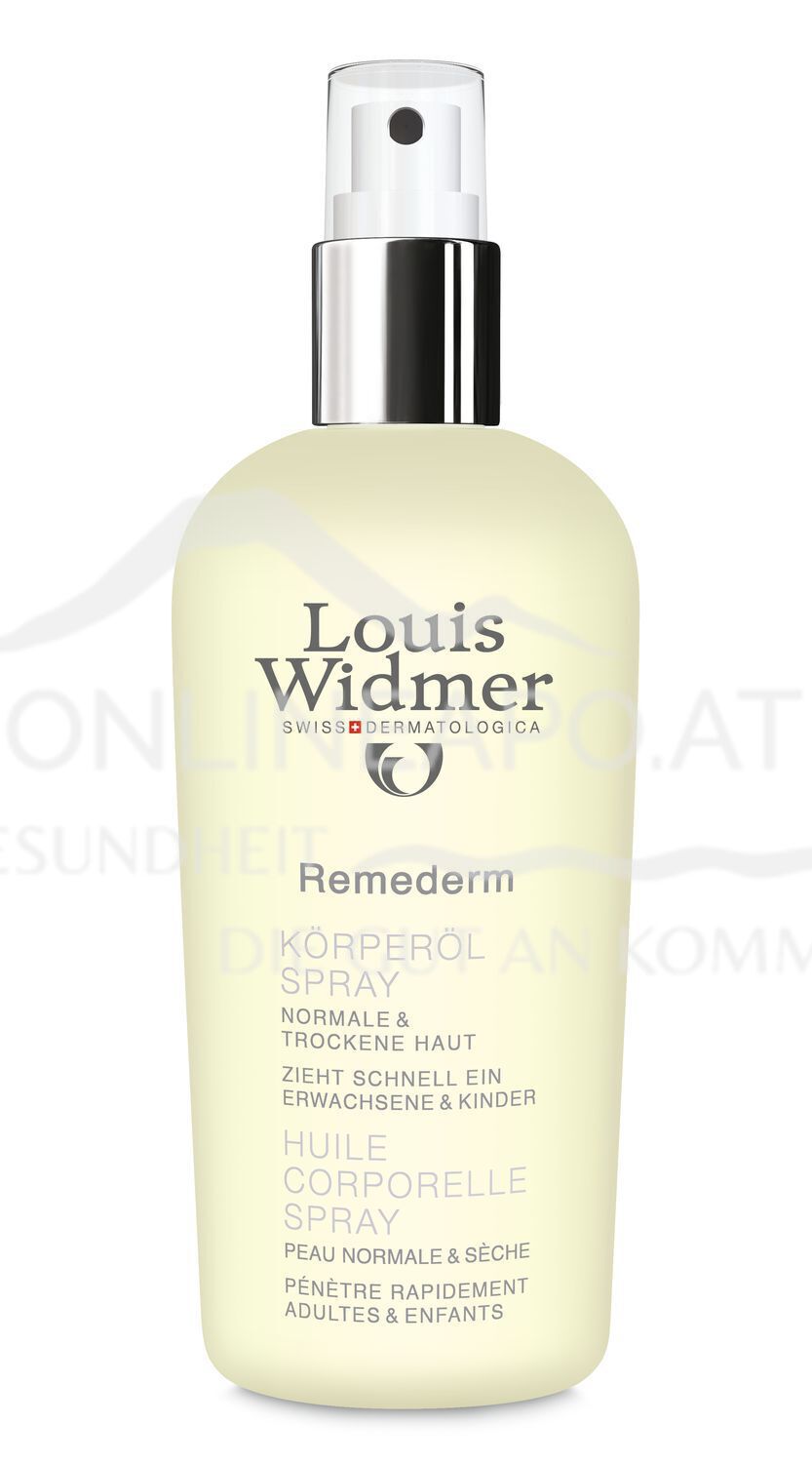Louis Widmer Remederm Körperöl Spray leicht parfümiert