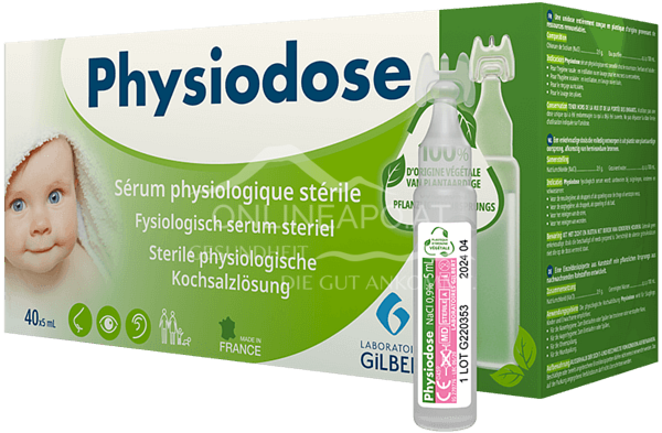 Physiodose VEGETAL sterile Kochsalzlösung 40 x 0,5 ml