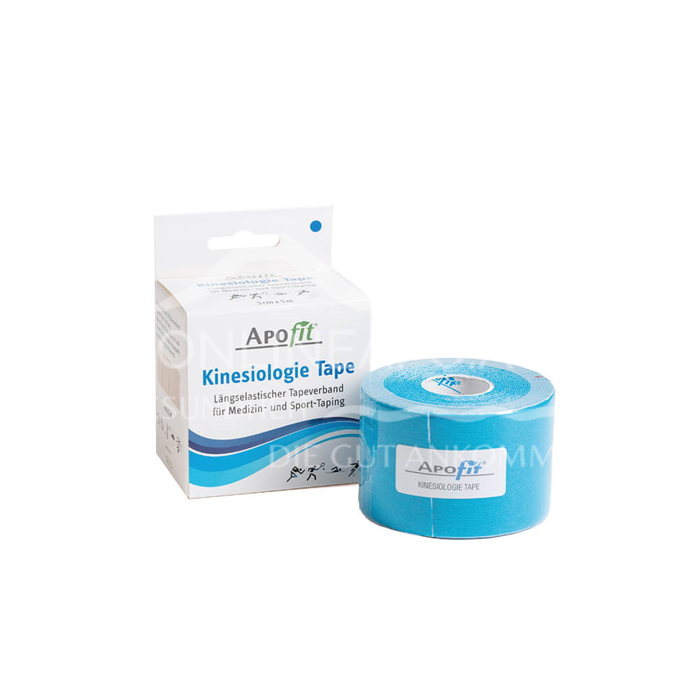 APOfit Kinesiologie Tape blau 5 cm x 5 m