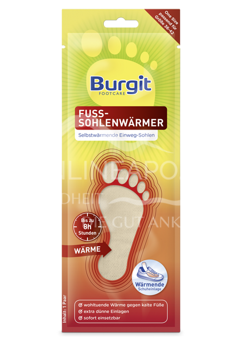 Burgit Footcare Fuss-Sohlenwärmer