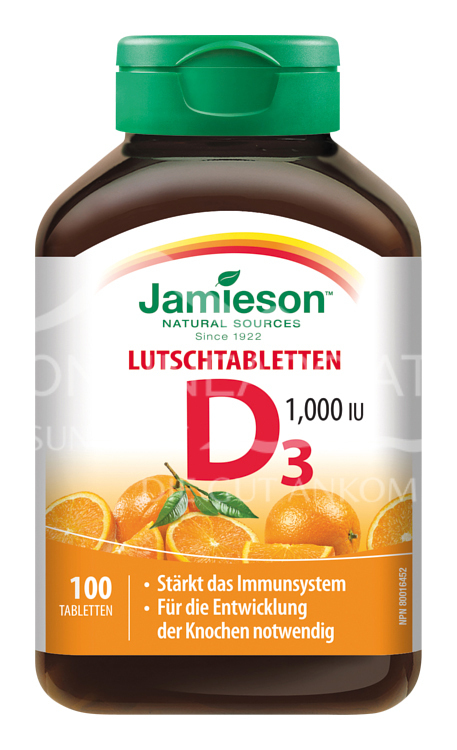 Jamieson Vitamin D3 1000 IU Tabletten Orange