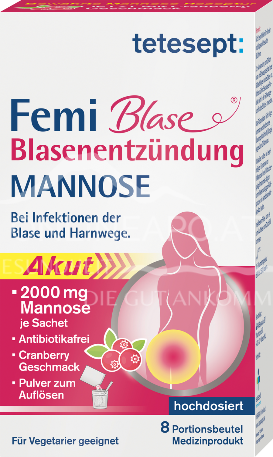 tetesept Femi Blase Blasenentzündung Mannose Sachets