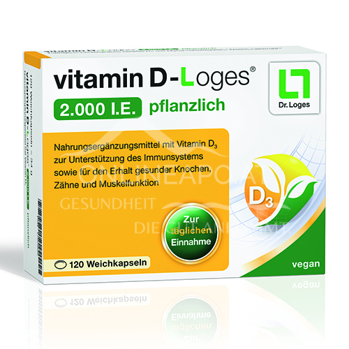vitamin D‑Loges® 2.000 I.E. pflanzlich Weichkapseln
