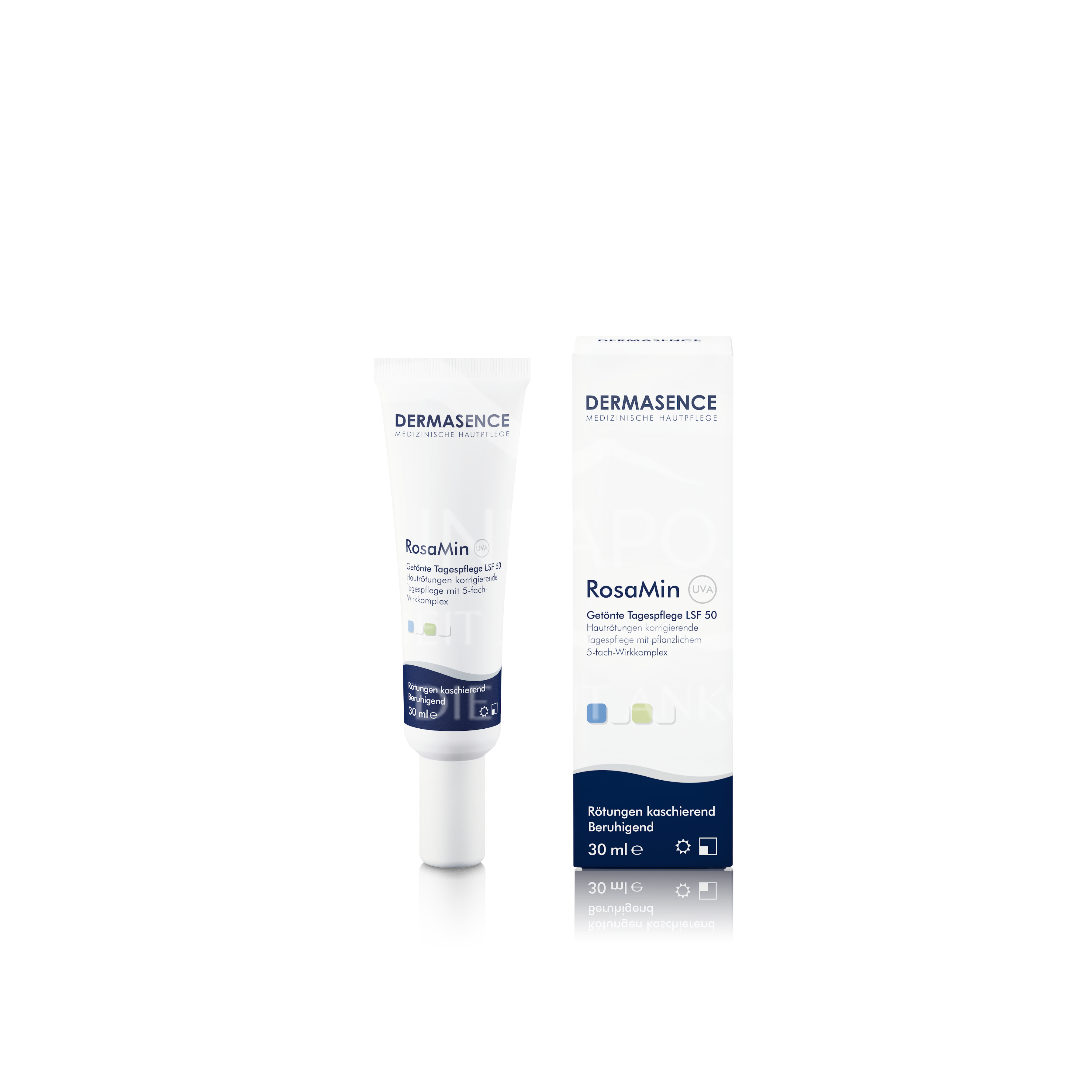 Dermasence RosaMin Getönte Tagespflege LSF 50