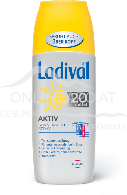 LADIVAL® Aktiv Transparentes Sonnenschutz Spray LSF 20