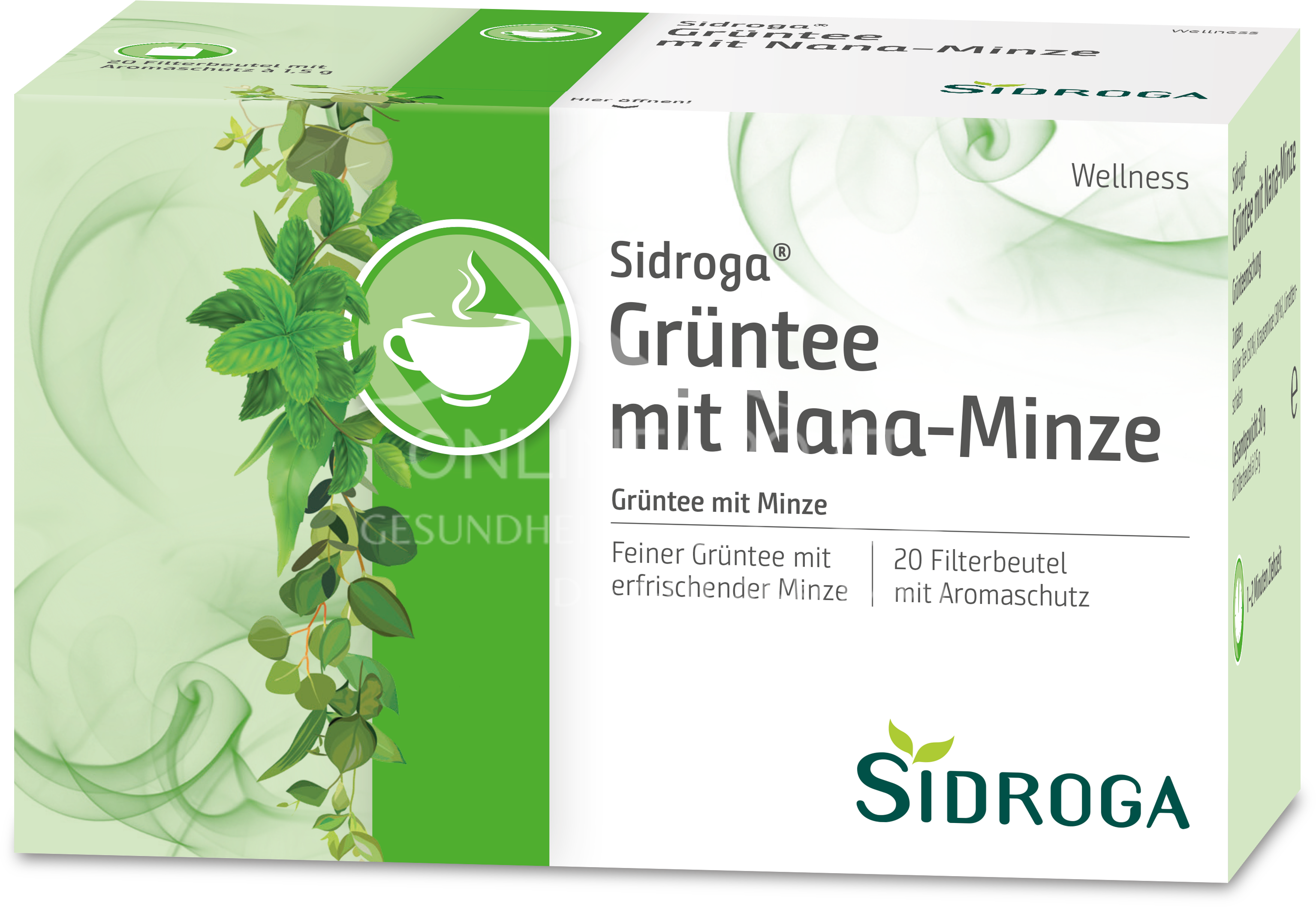 Sidroga® Grüntee mit Nana-Minze