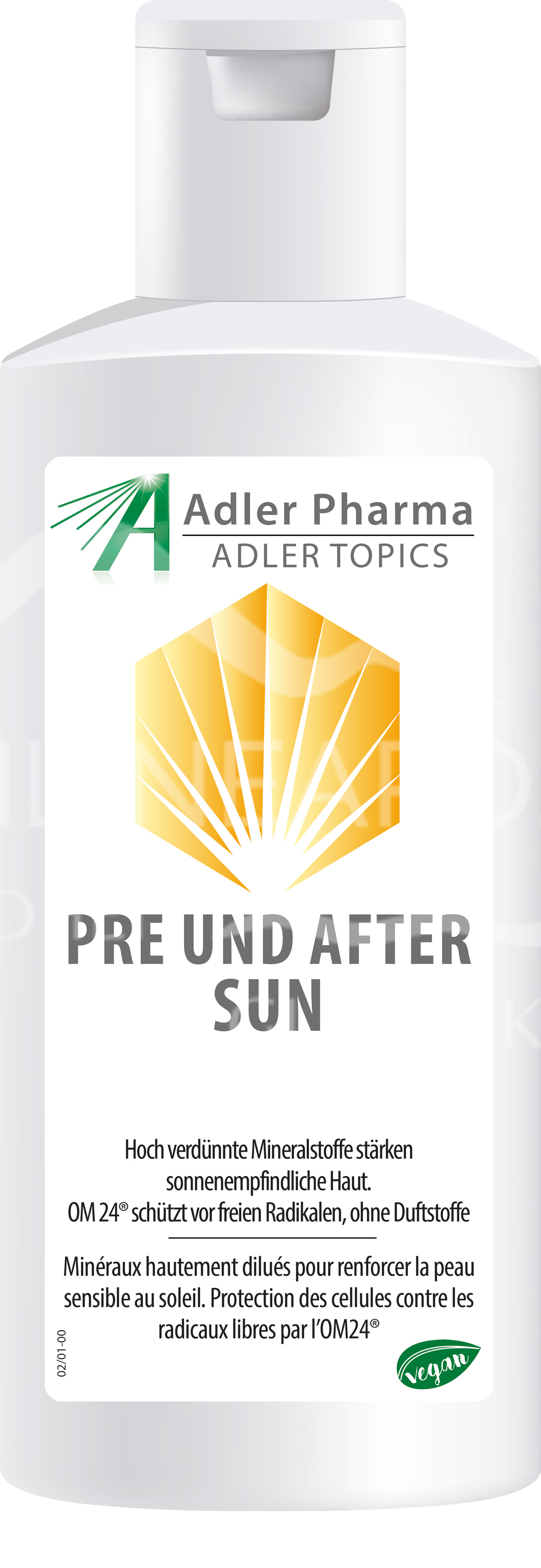 Adler Topics Pre und After Sun mit Aloe Vera und OM24®