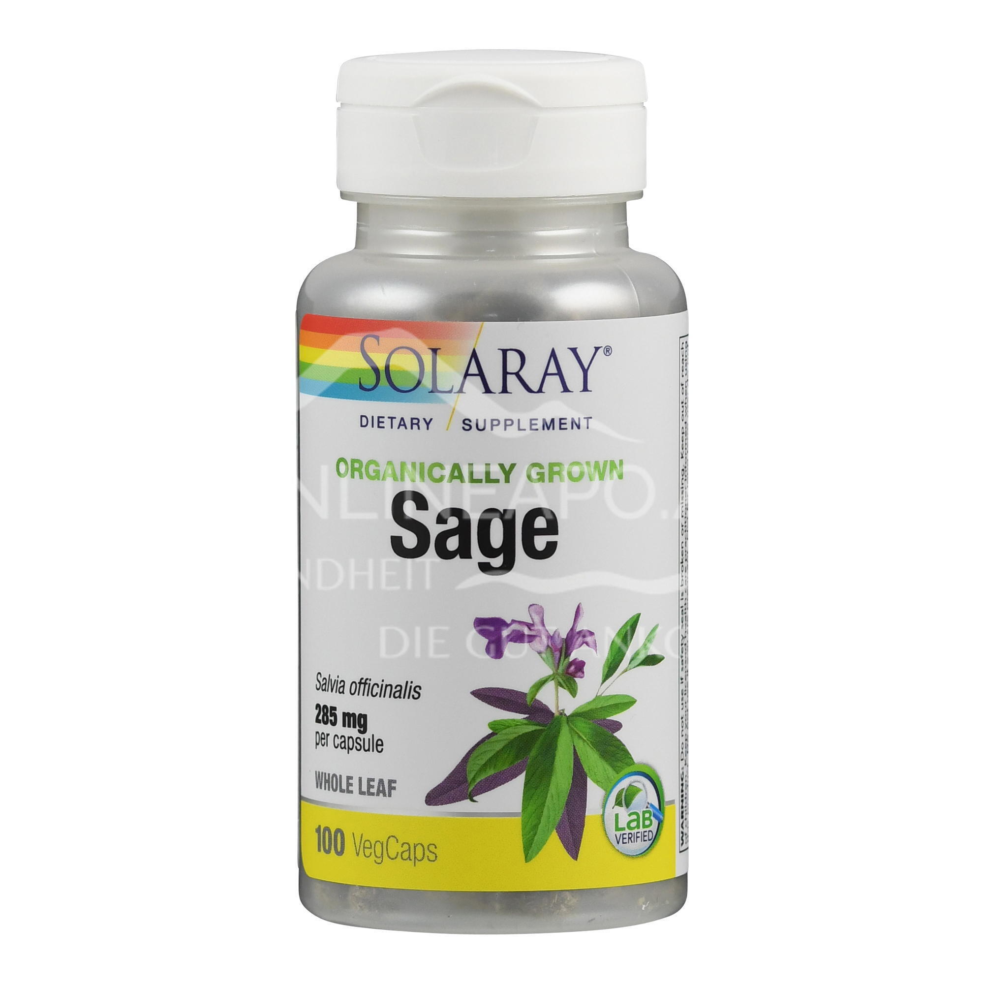 Solaray Salbeiblätter 570 mg Kapseln