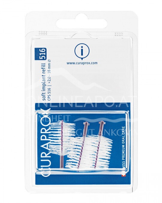 Curaprox Interdentalbürsten Refill Soft Implant CPS 516 Violett