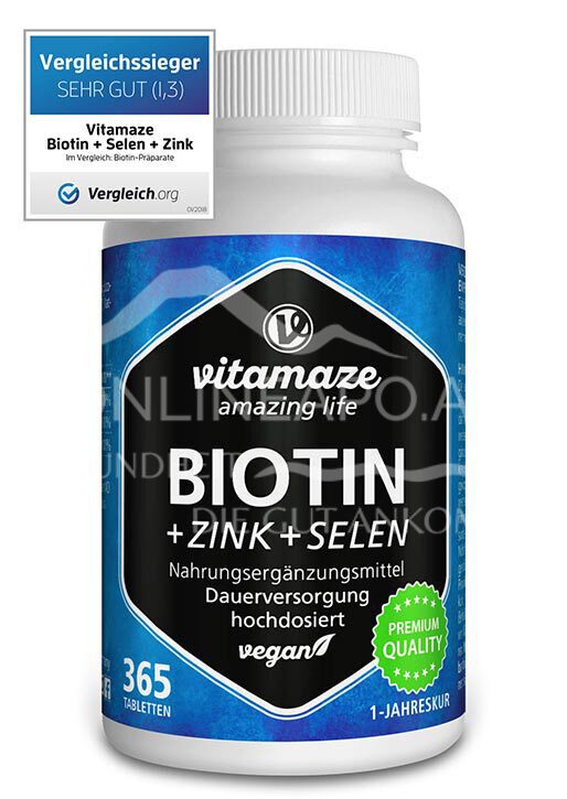 Vitamaze Biotin + Zink + Selen Tabletten