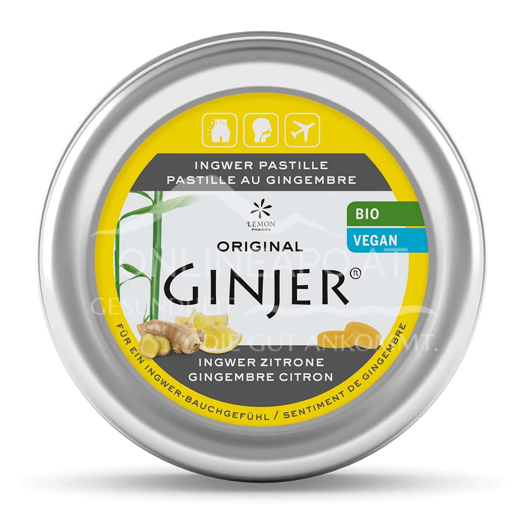 Lemon Pharma Ginjer® Bio-Pastillen Zitrone
