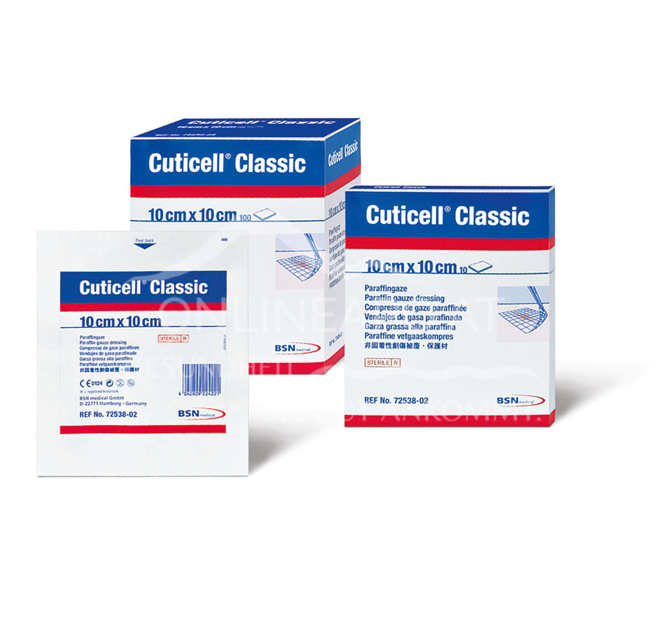Cuticell® Classic Paraffin Salbenkompresse 10 x 10 cm