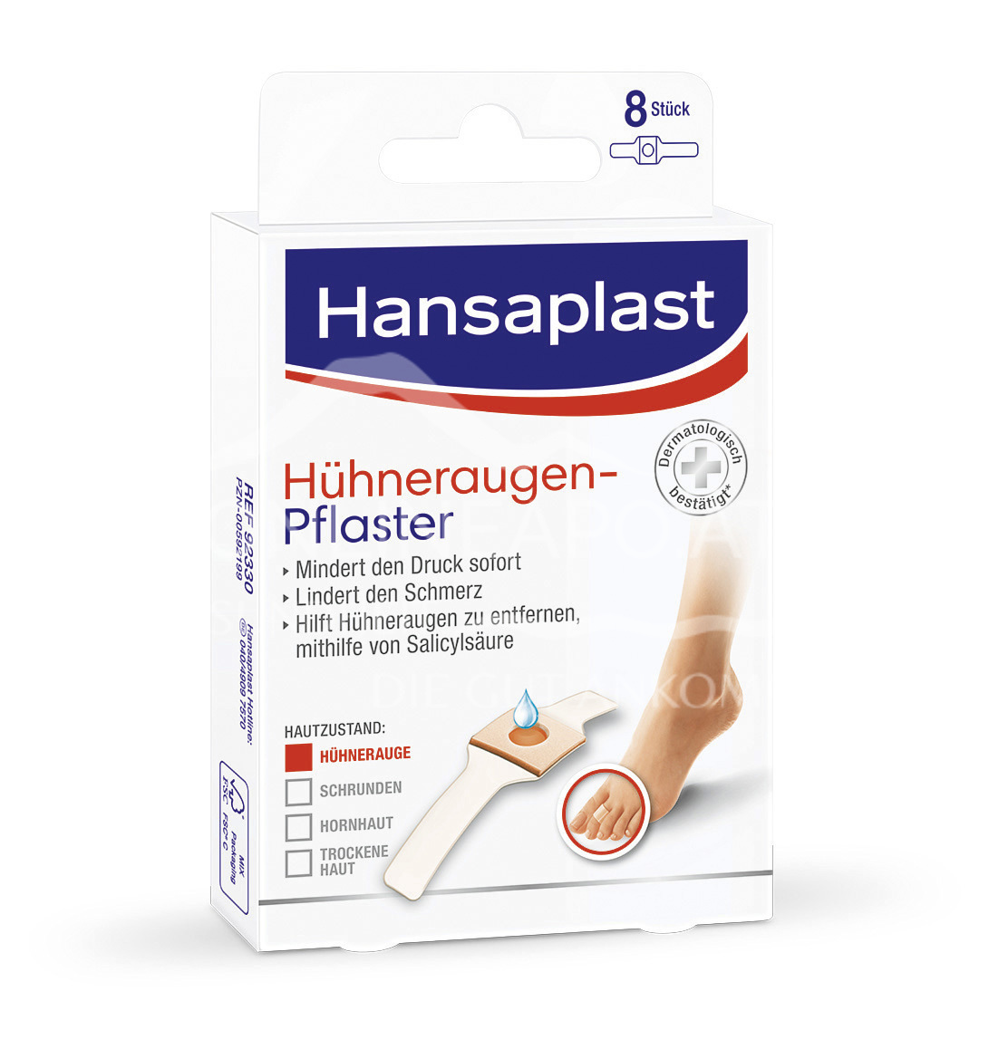 Hansaplast Hühneraugen-Pflaster, 40% Salicylsäure