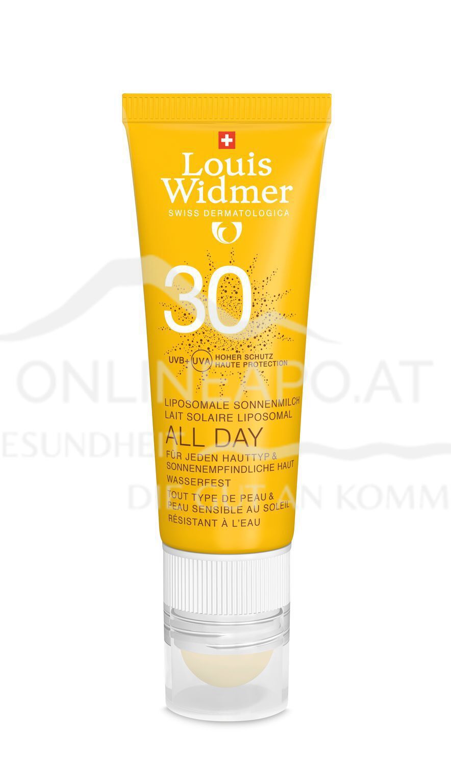 Louis Widmer All Day 30 mit Lippenpflege Stift 50 leicht parfümiert