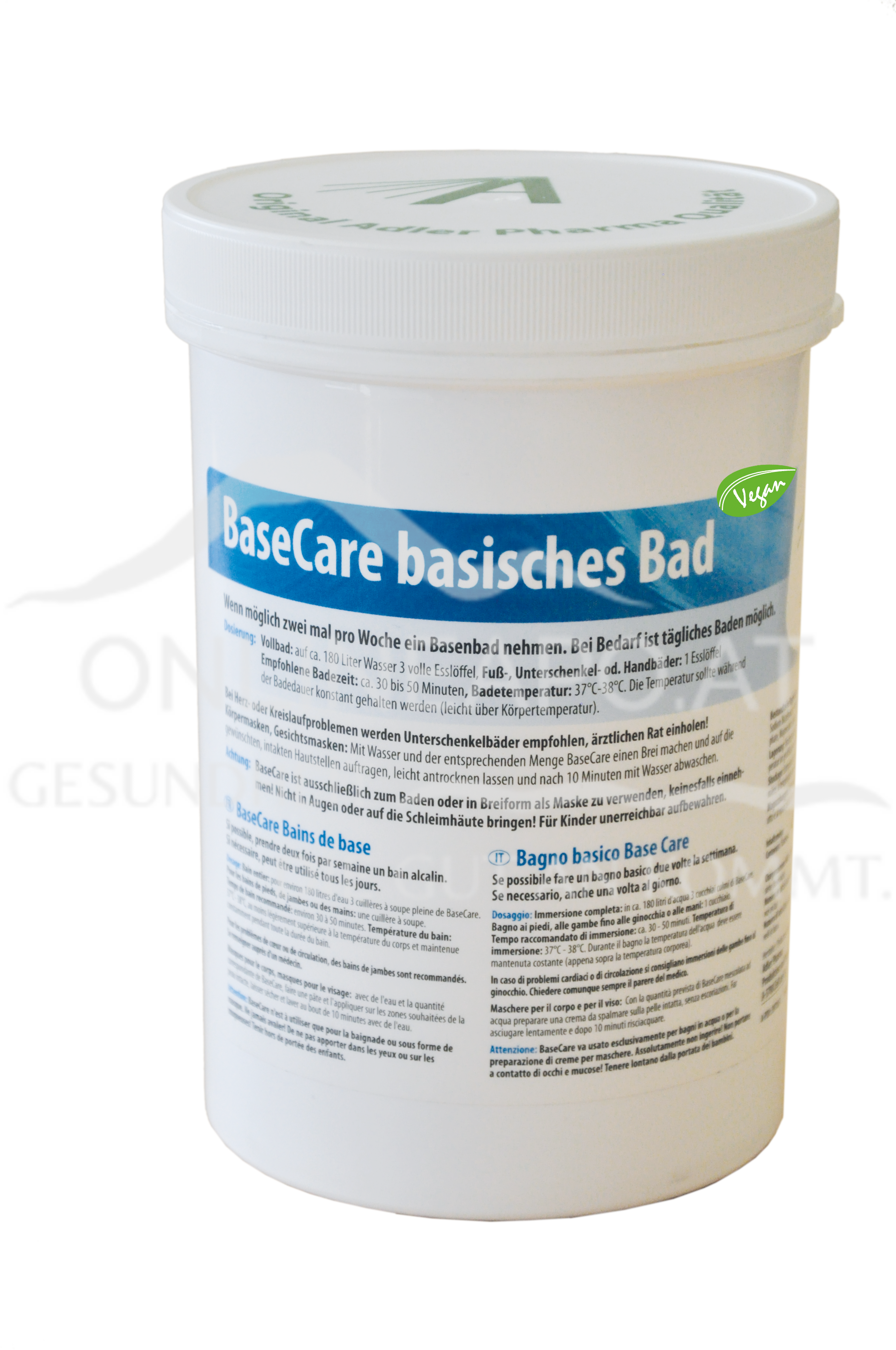 Adler Base Care basisches Mineralstoffbad