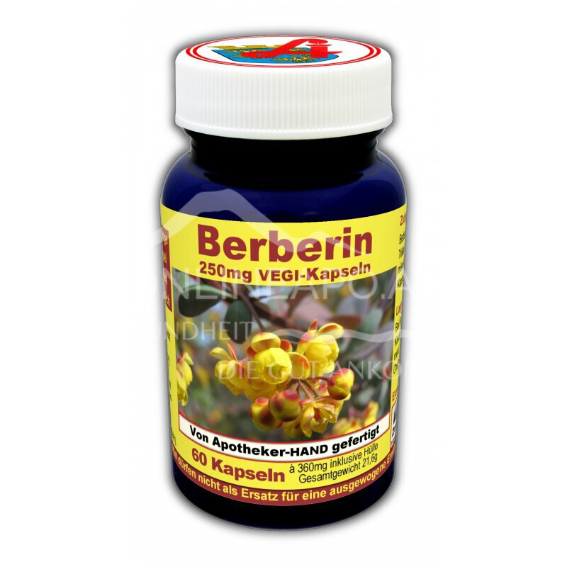 Berberin 250 mg Vegi-Kapseln