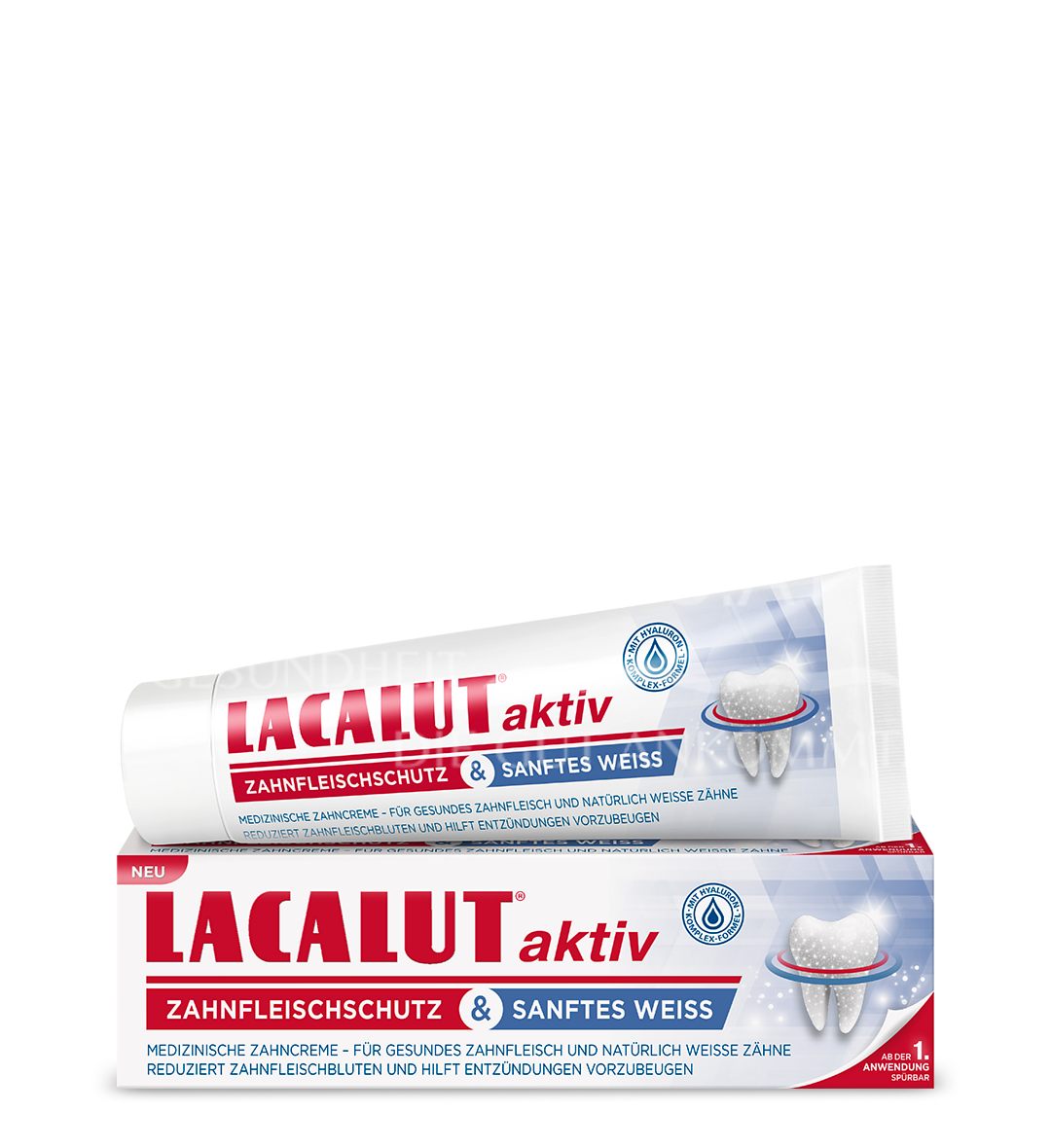LACALUT® Aktiv Zahnfleisch­schutz & Sanftes Weiss Zahncreme