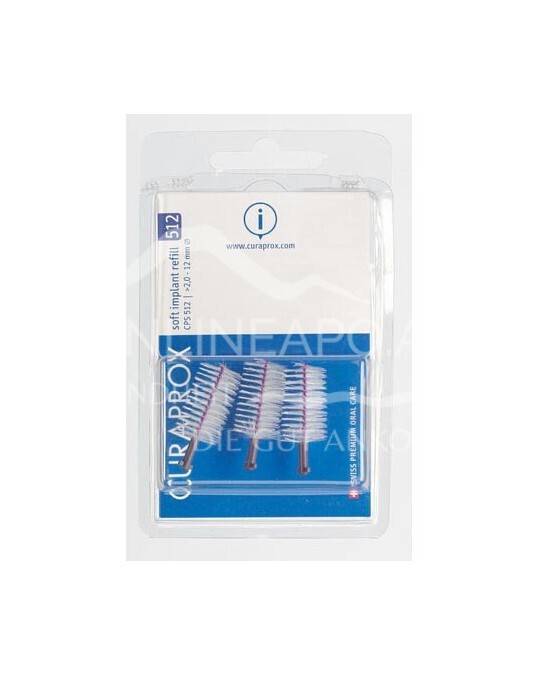 Curaprox Interdentalbürsten Refill Soft Implant CPS 512 Rosa