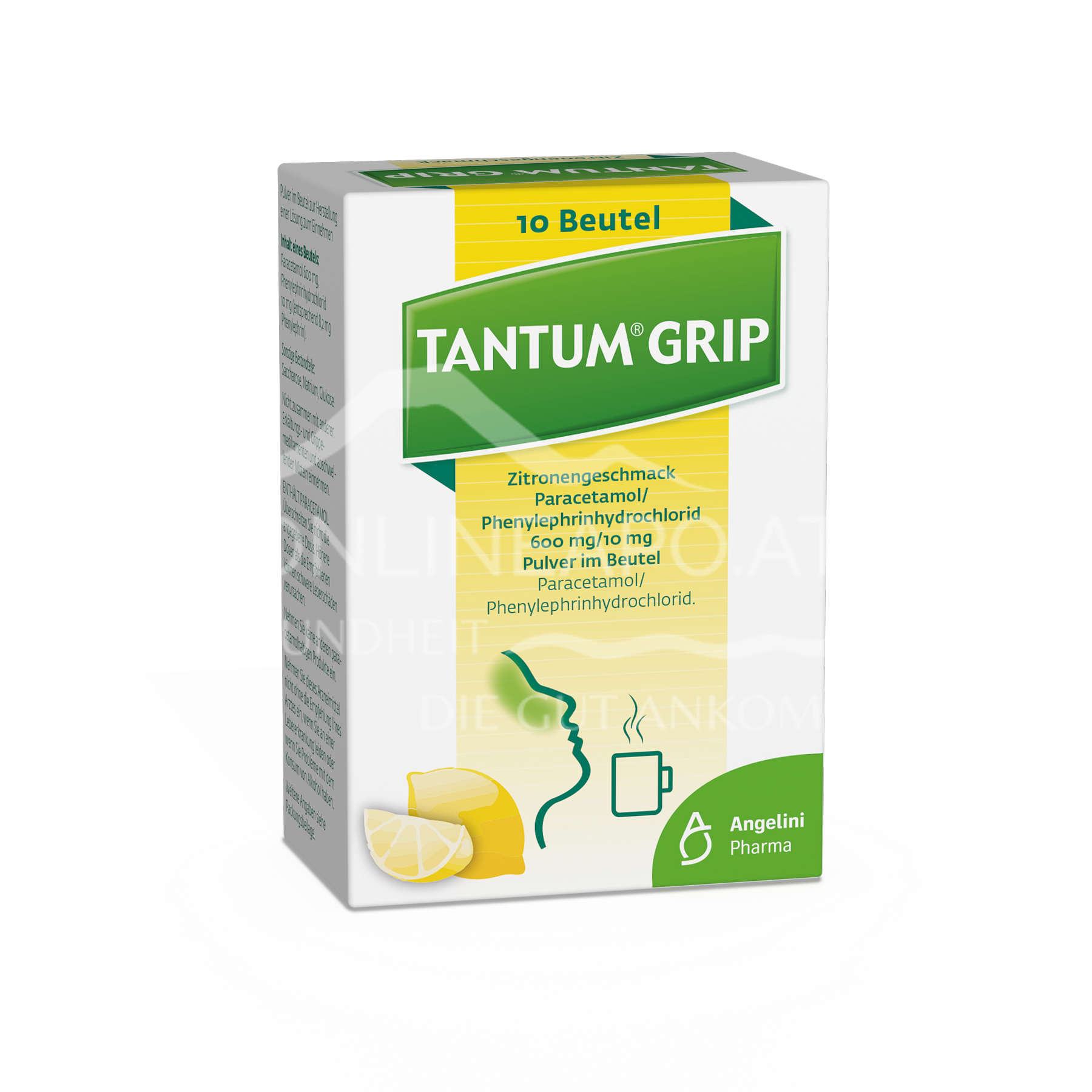 Tantum Grip Zitronengeschmack 600 mg/10 mg Pulver