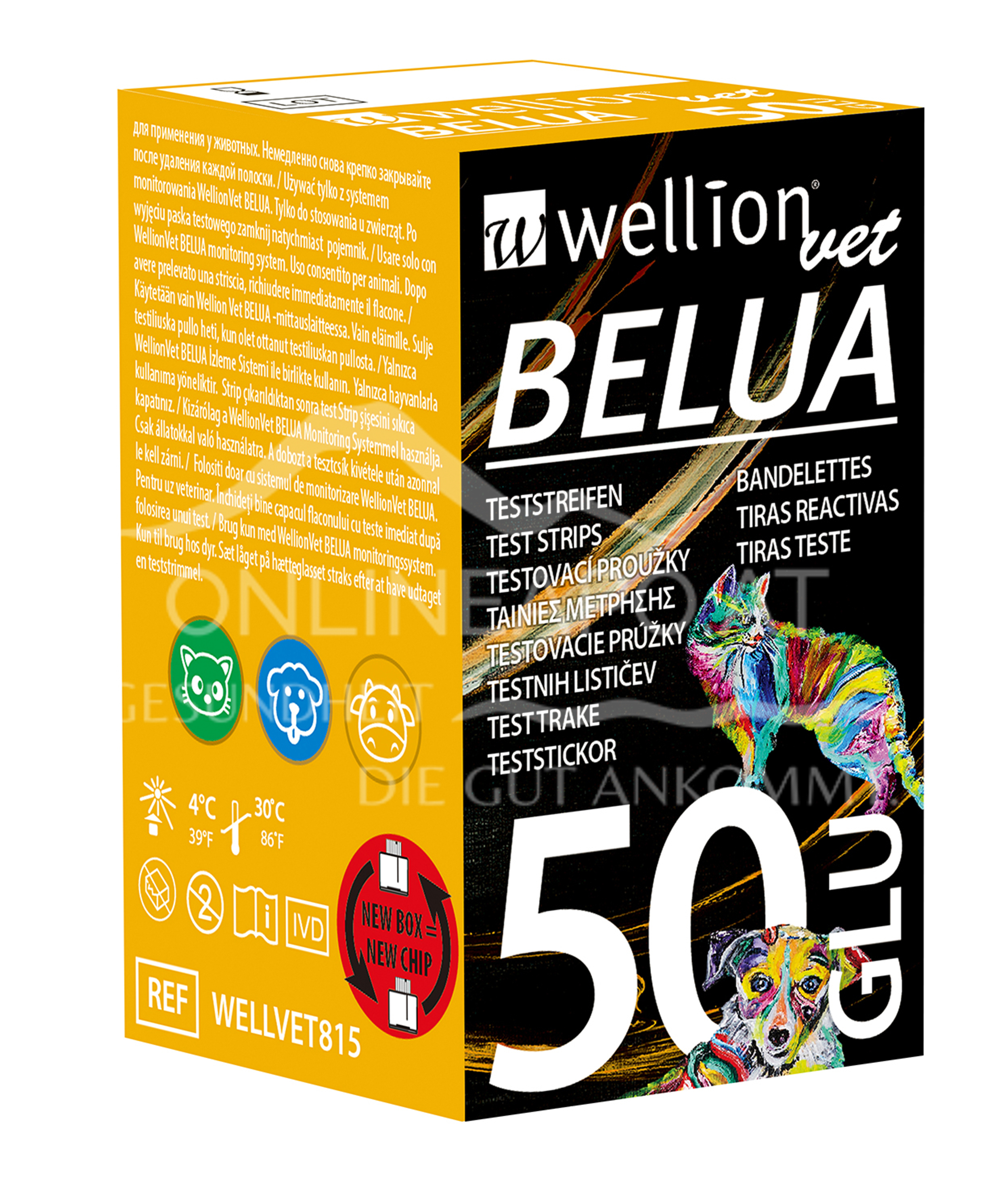 WellionVet® BELUA Blutzuckerteststreifen