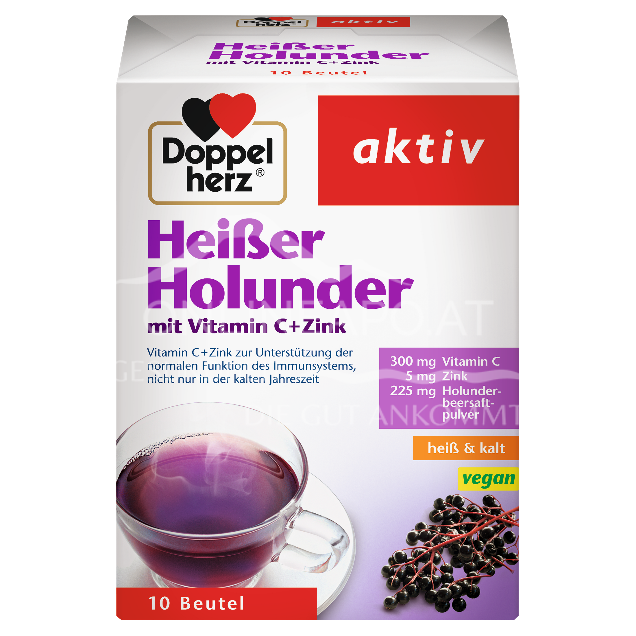 Doppelherz aktiv Heißer Holunder mit Vitamin C + Zink Sachets