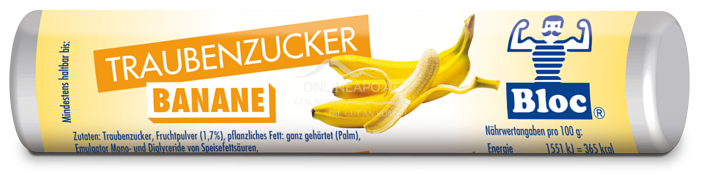 Bloc® Traubenzucker Rolle Banane
