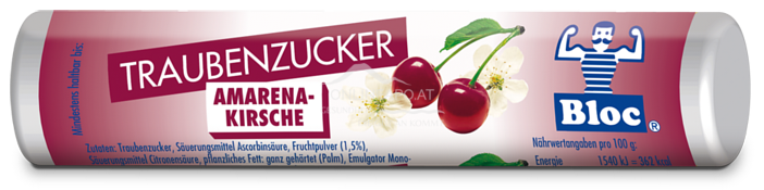 Bloc® Traubenzucker Rolle Amarenakirsche