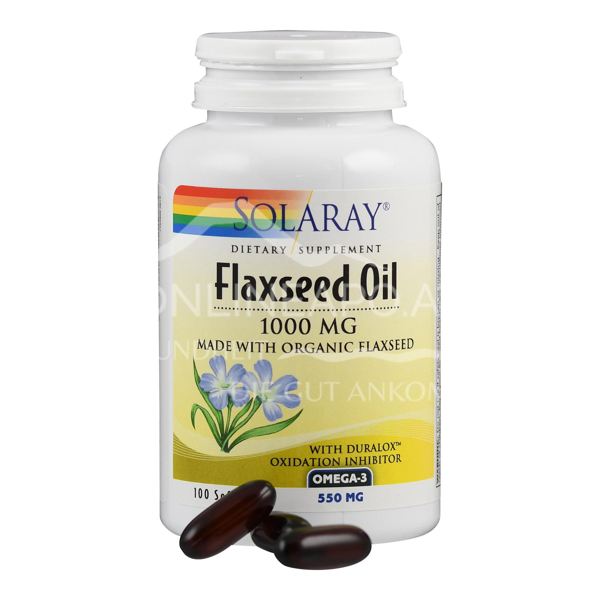 Solaray Leinsamenöl 1000 mg Kapseln