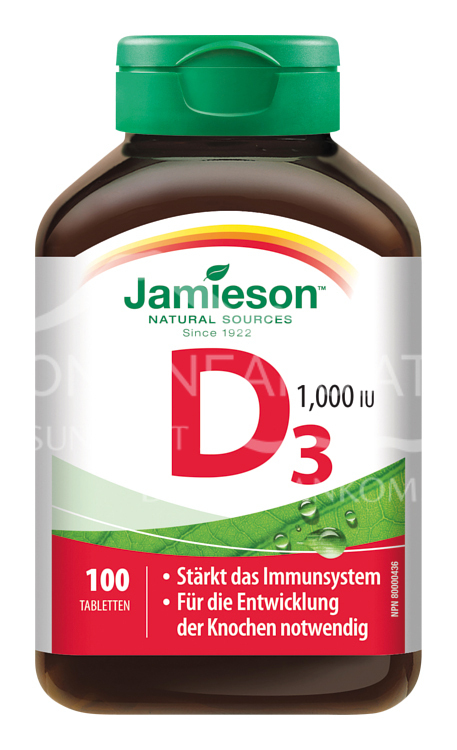Jamieson Vitamin D3 1000 IU Tabletten