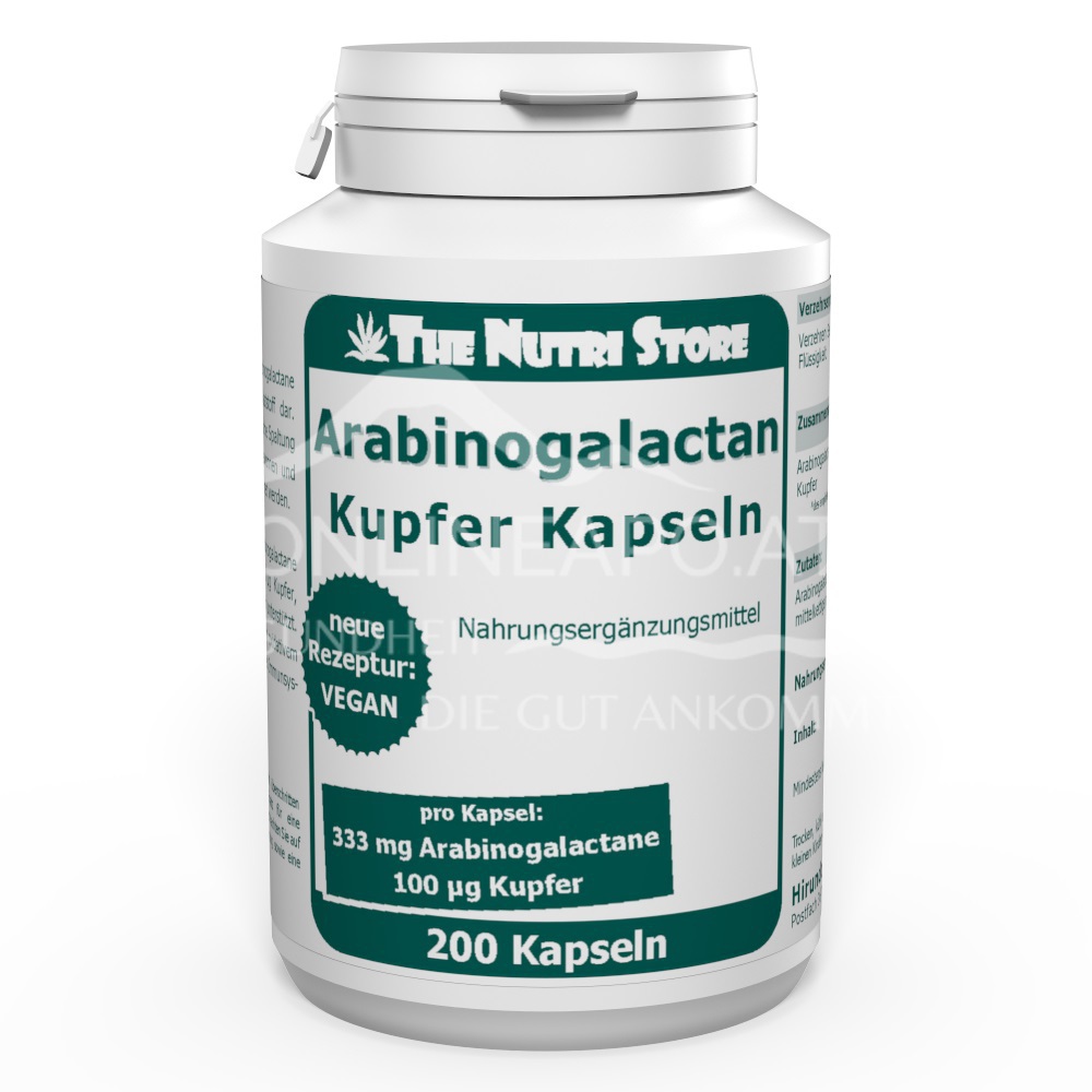 The Nutri Store Arabinogalactan Kupfer Kapseln