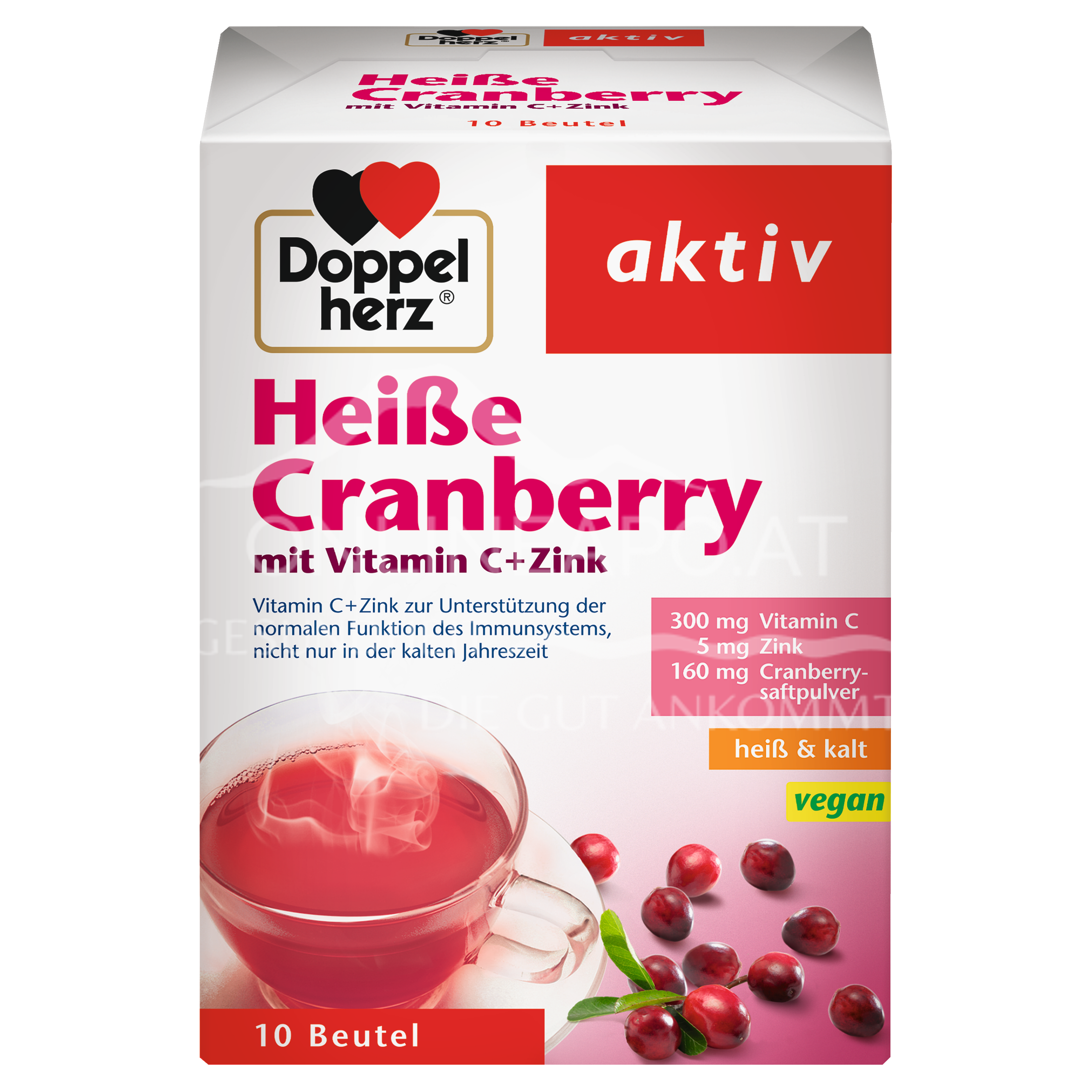 Doppelherz aktiv Heiße Cranberry mit Vitamin C + Zink Beutel
