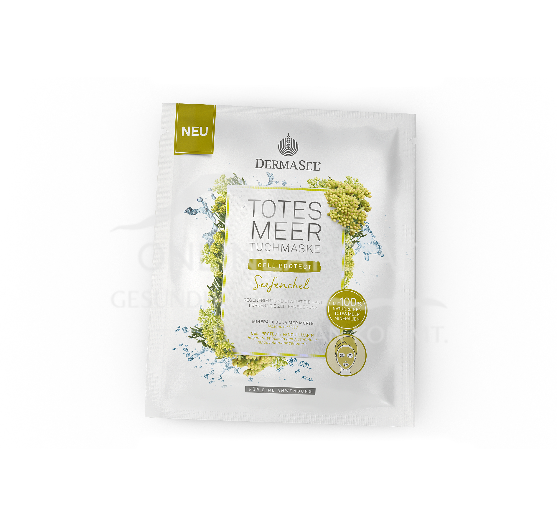 DermaSel® Totes Meer Tuchmaske Seefenchel