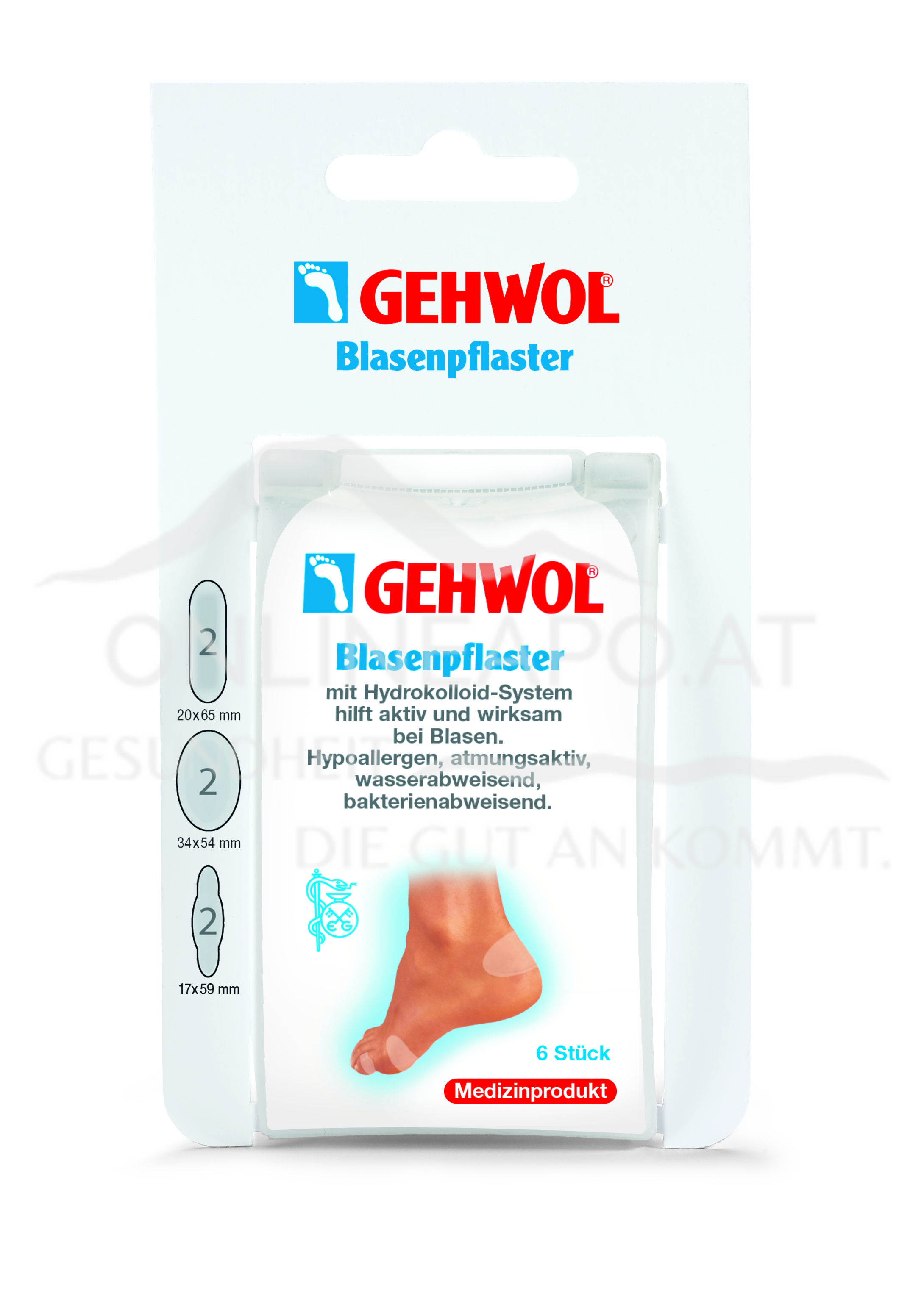 GEHWOL® Blasenpflaster, mini/klein/mittel