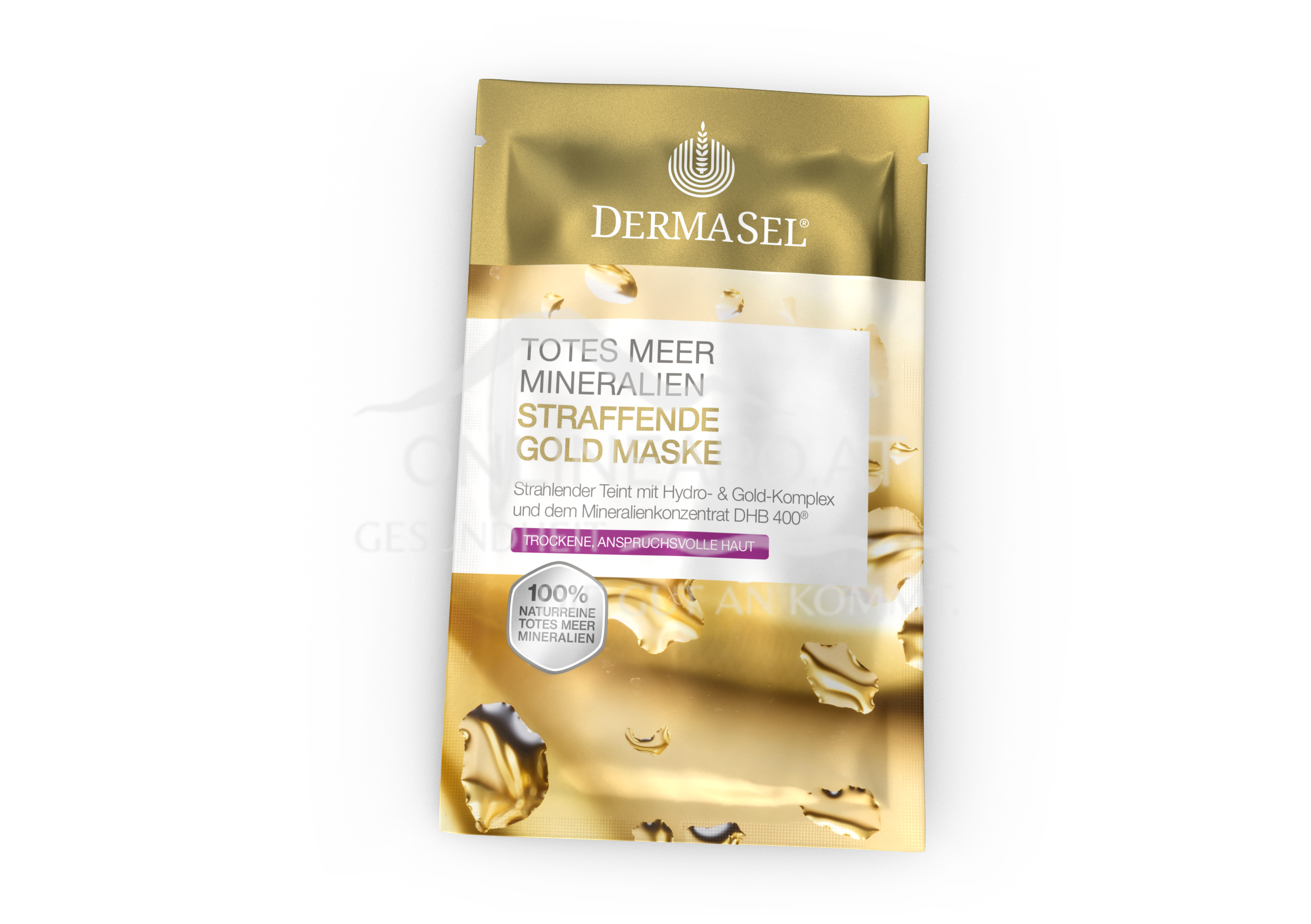 DermaSel® Totes Meer Mineralien Straffende Gold Maske