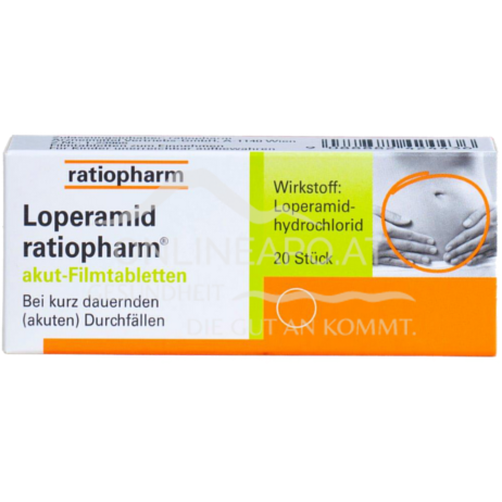 Loperamid ratiopharm® akut Filmtabletten