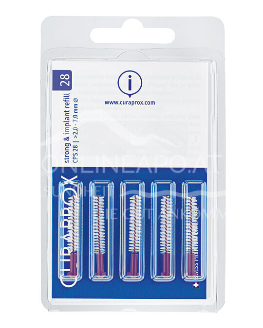 Curaprox Interdentalbürsten CPS 28 Strong & Implant Refill Violett
