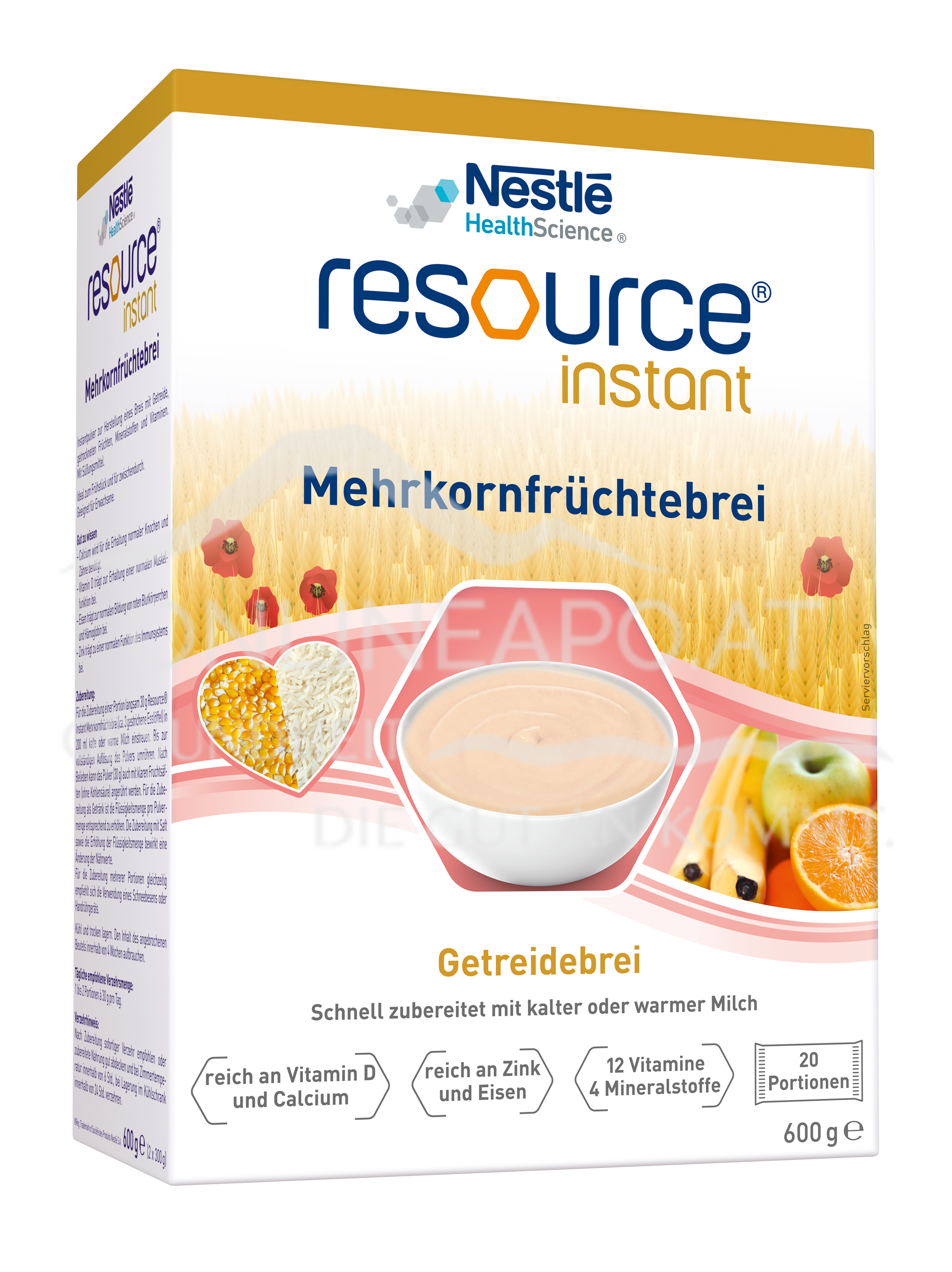Resource® Instant Mehrkornfrüchtebrei
