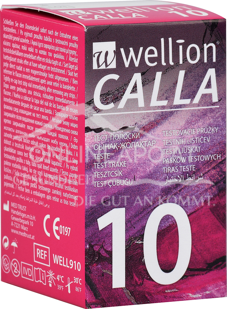 Wellion® CALLA Blutzuckerteststreifen GLU