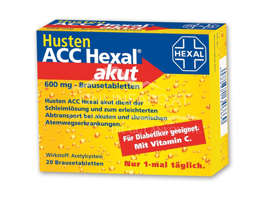 Husten ACC Hexal akut Brausetabletten 600 mg