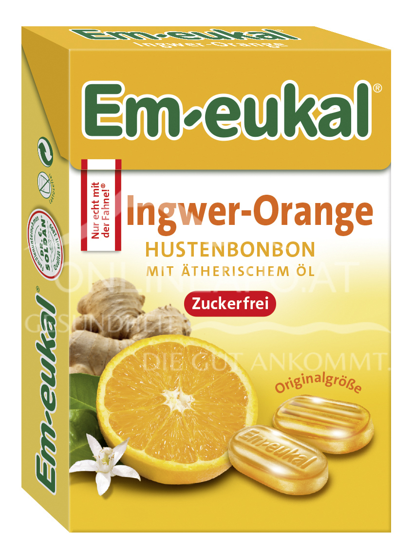 Em-eukal  Ingwer-Orange MINIS zuckerfrei