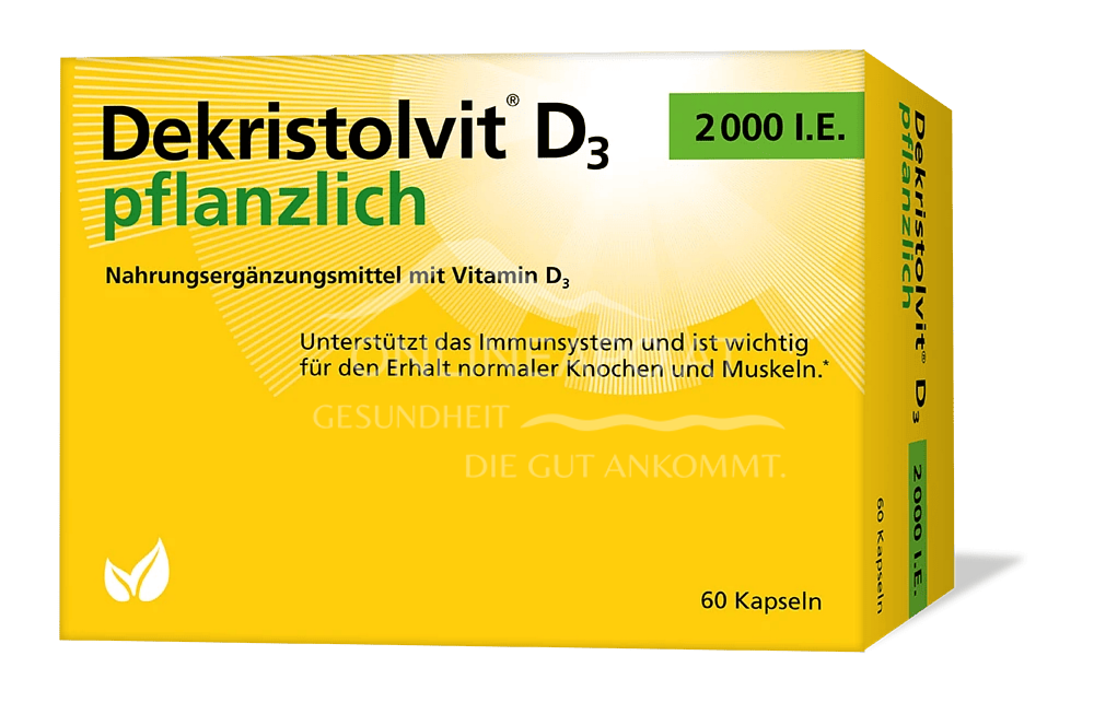 Dekristolvit D3 2000 I.E. pflanzlich Kapseln