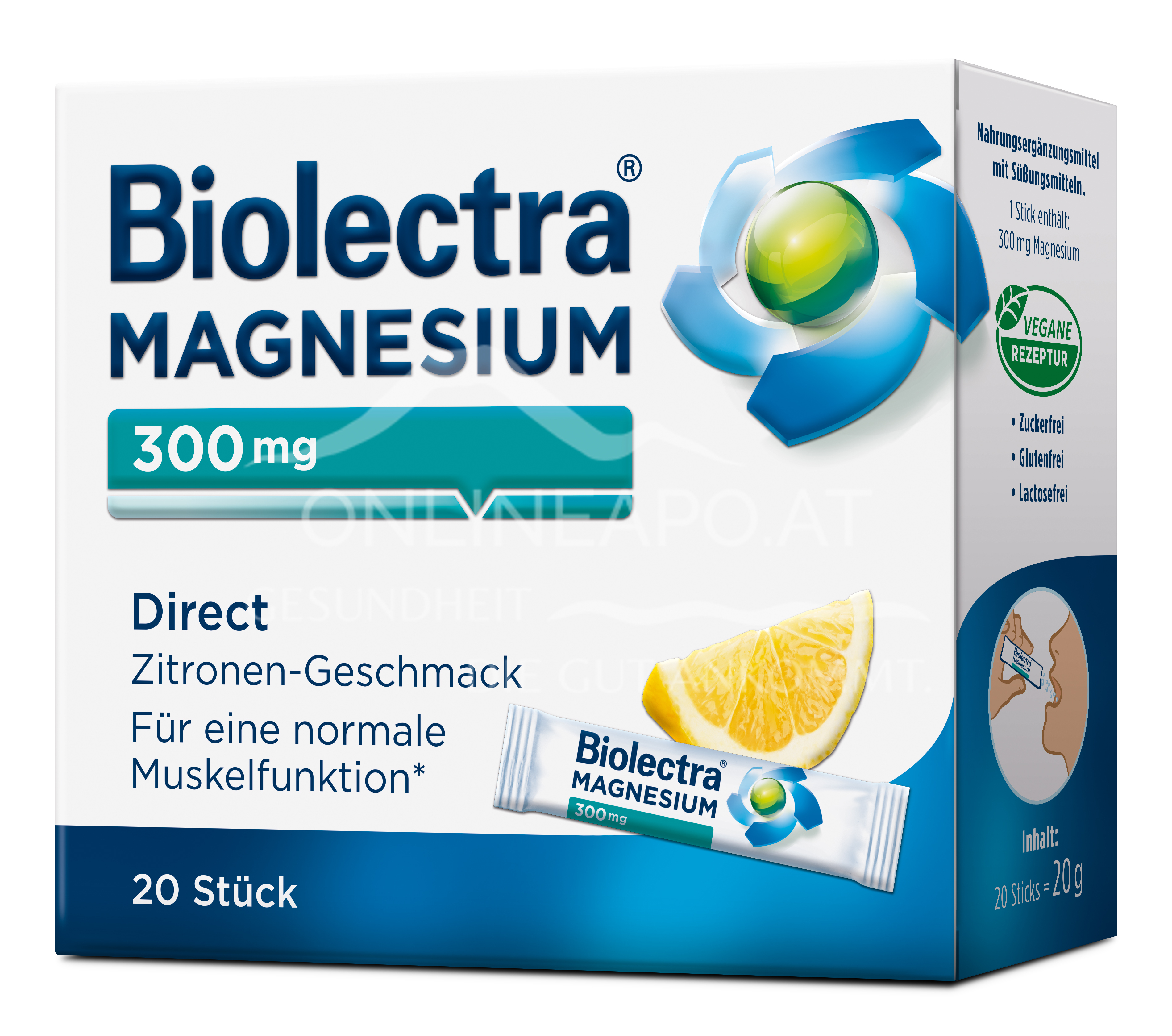 Biolectra® Magnesium 300 mg Direct Zitrone
