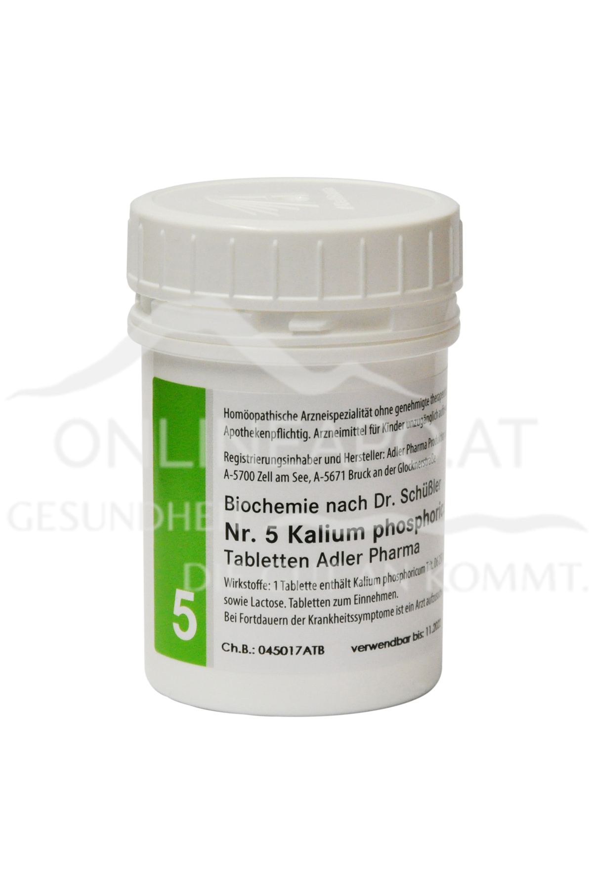Schüßler Salz Adler Nr. 5 Kalium phosphoricum D6 Tabletten