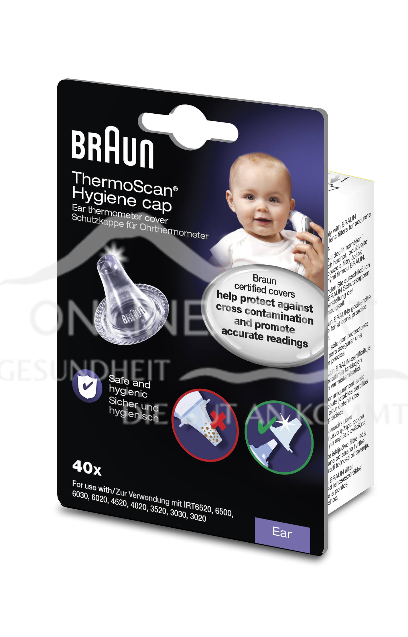 Braun Thermoscan Schutzkappen für Ohr-Fieberthermometer