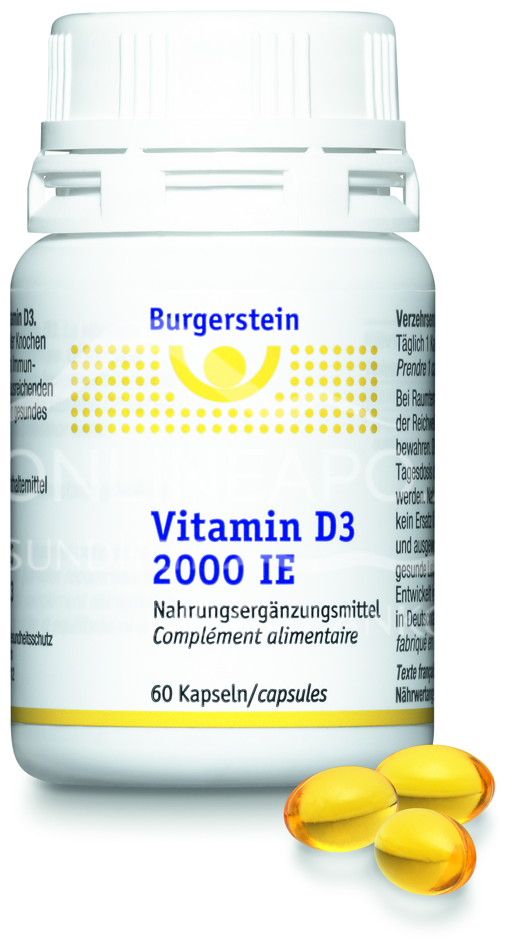 Burgerstein Vitamin D3 2.000 I.E. Kapseln
