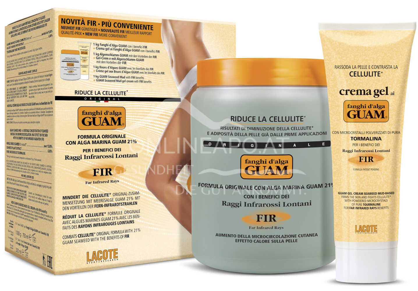Guam Algenfango Kurpackung 1000g plus Gel