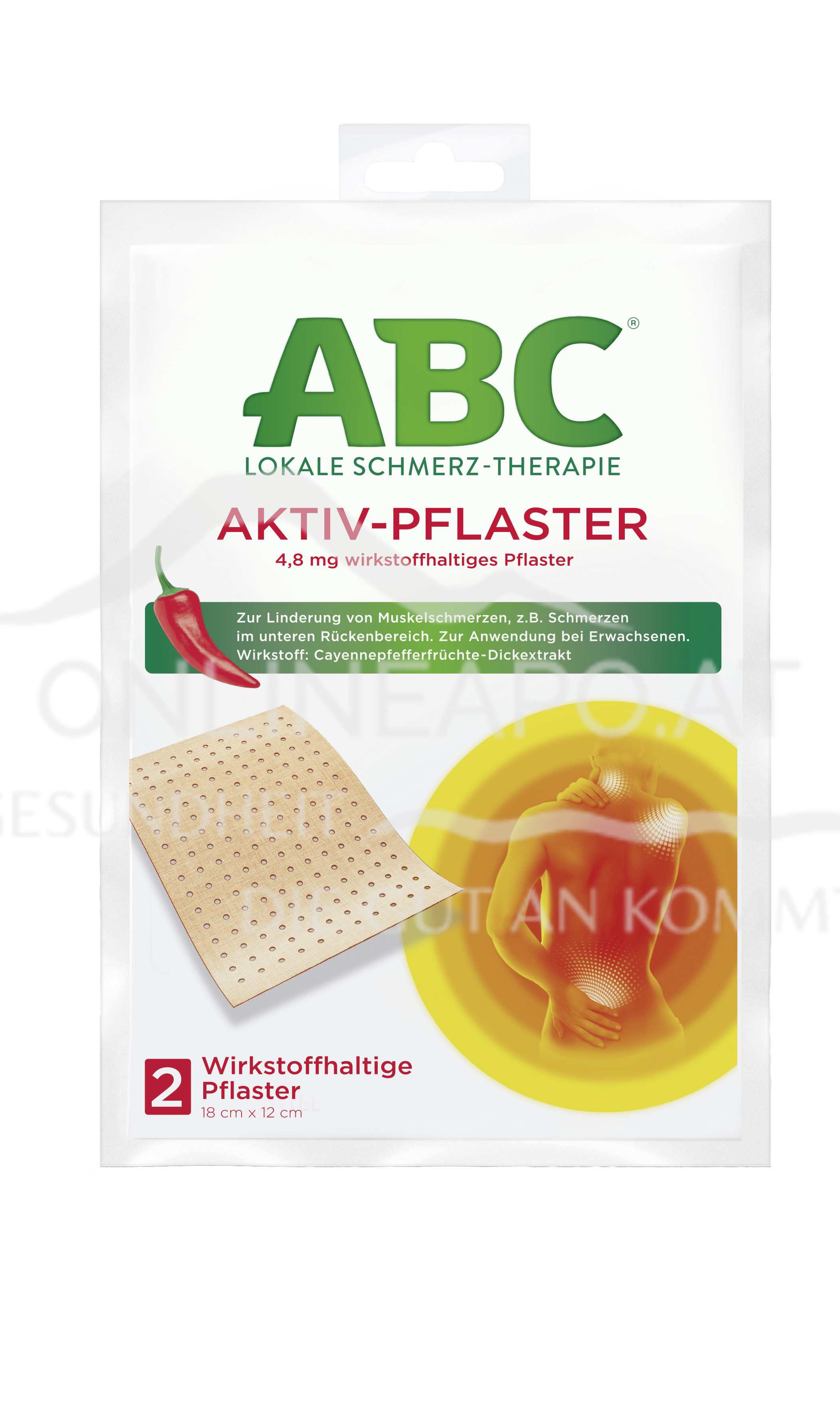 ABC® Lokale Schmerz-Therapie Aktiv-Pflaster 4,8 mg